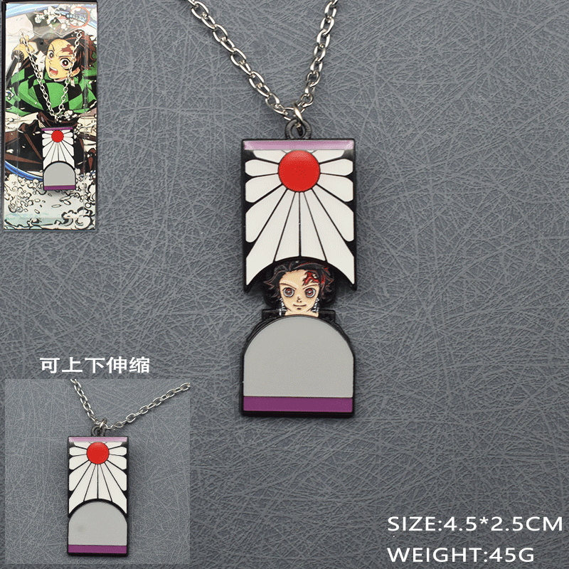 Demon slayer kimets anime telescopic necklace