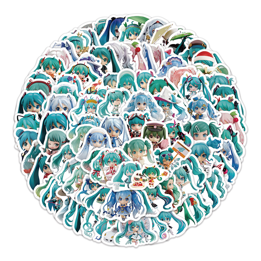 Hatsune Miku anime waterproof stickers 100pcs a set
