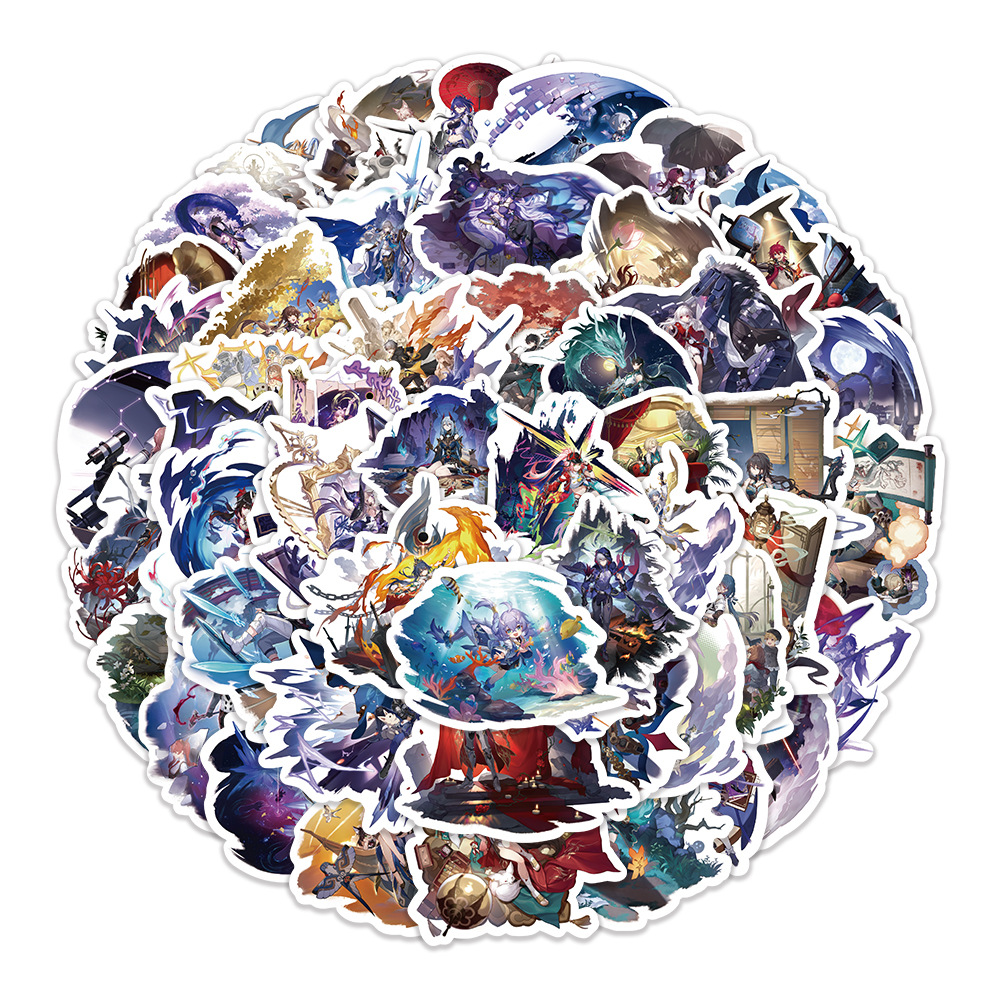 Honkai: Star Rail anime waterproof stickers 60pcs a set