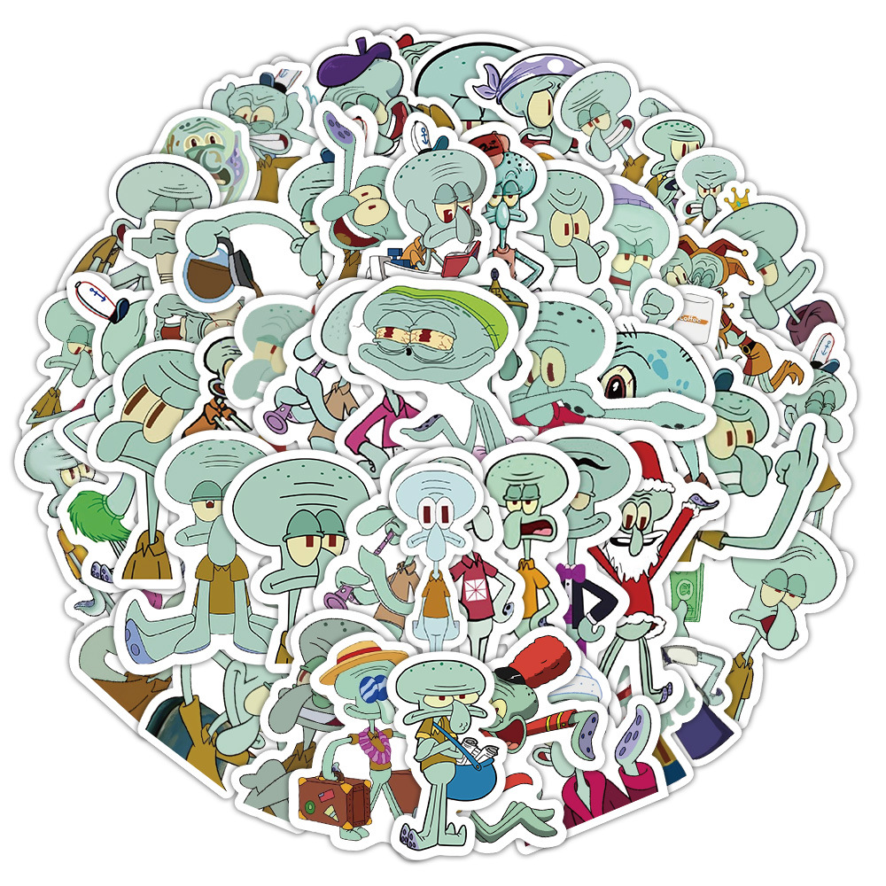 SpongeBob anime waterproof stickers 60pcs a set