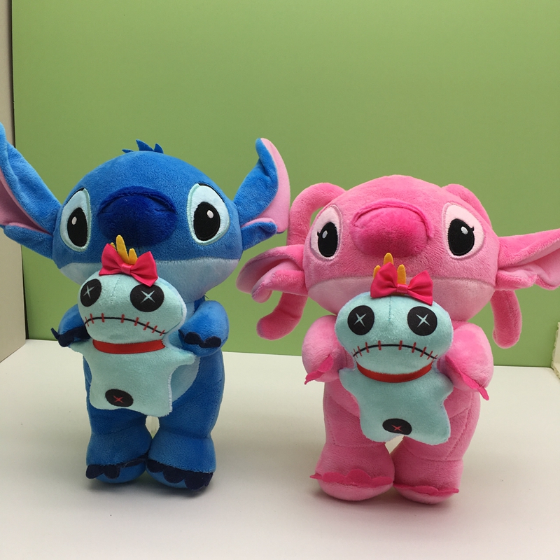 stitch anime Plush toy 23cm 2pcs a set