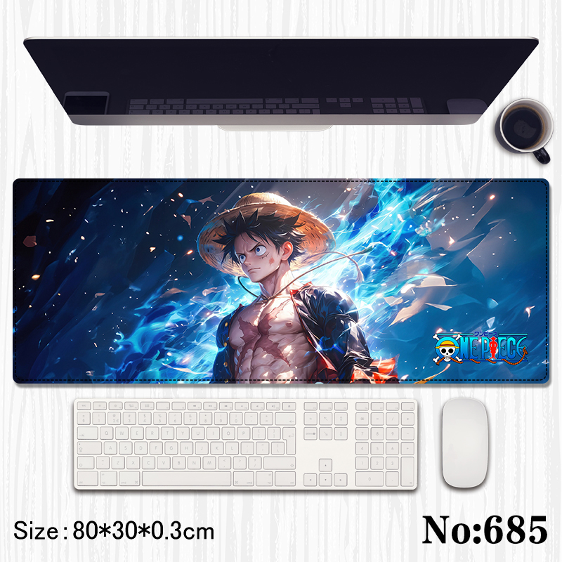 One Piece anime Mouse pad 80*30*0.3cm