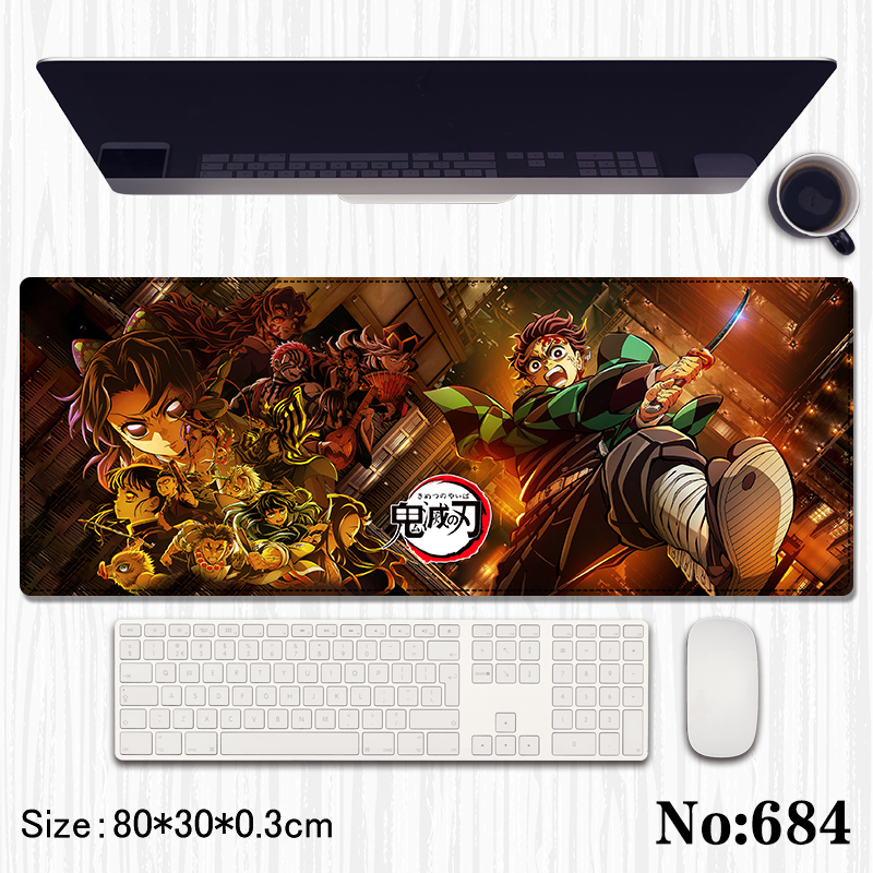 Demon slayer kimets anime Mouse pad 80*30*0.3cm