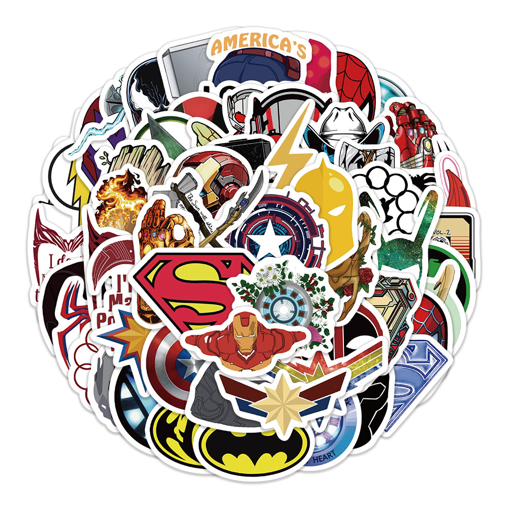 Avengers anime waterproof stickers 60pcs a set
