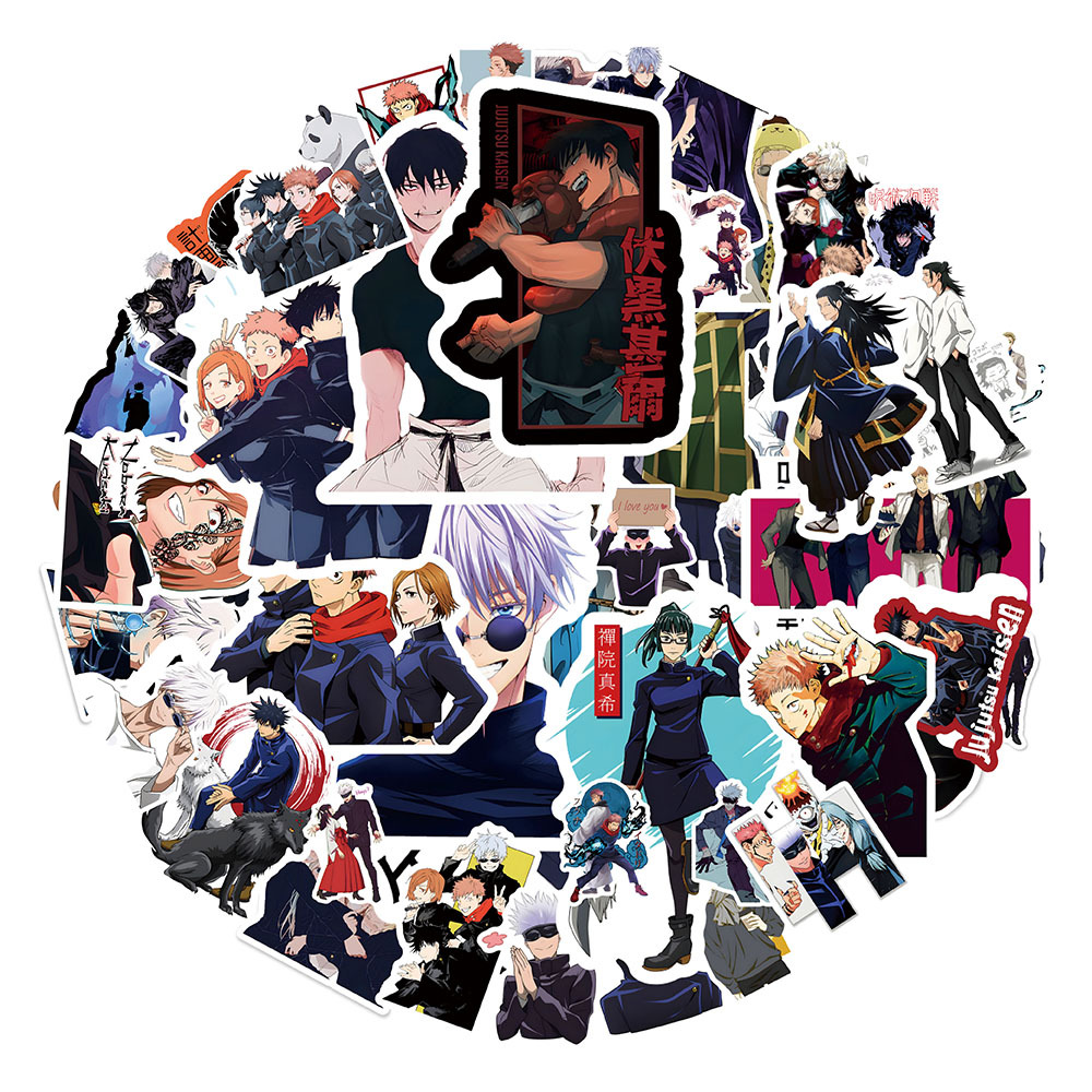 Jujutsu Kaisen anime waterproof stickers 50pcs a set