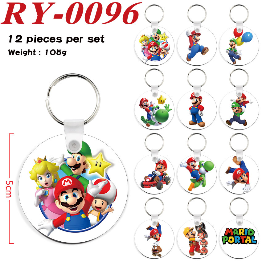 Super Mario anime keychain 12 pcs a set