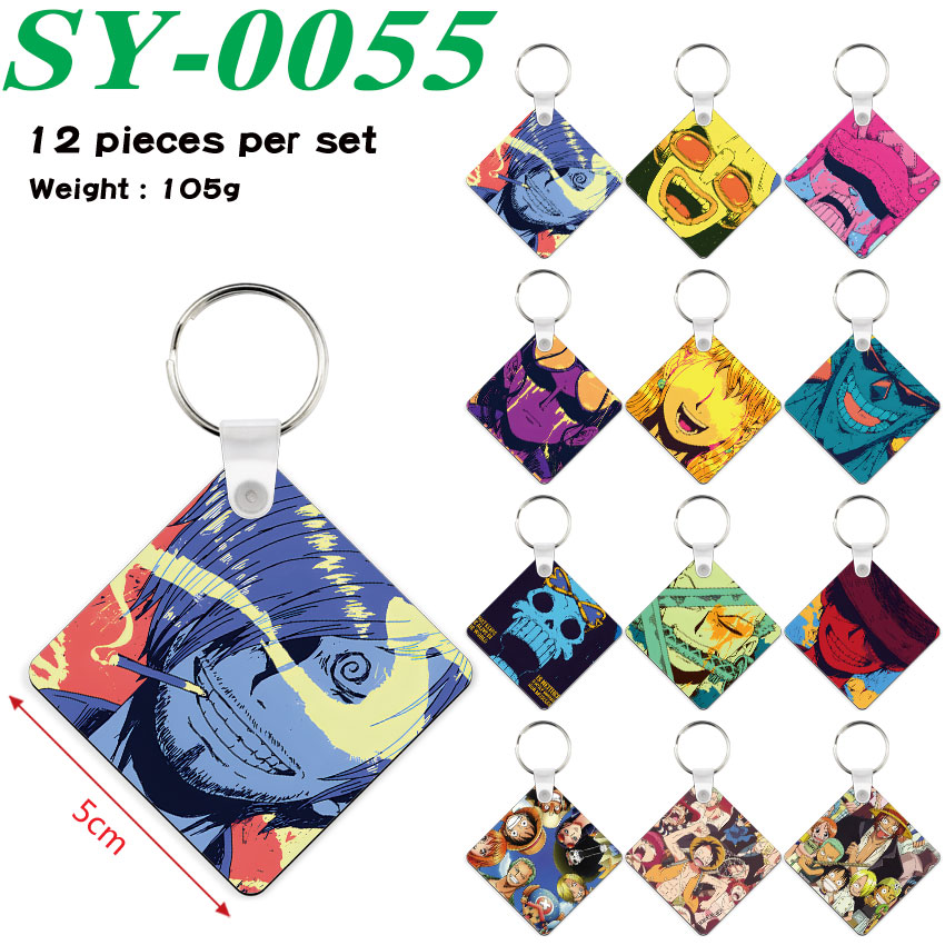 One Piece anime keychain 12 pcs a set