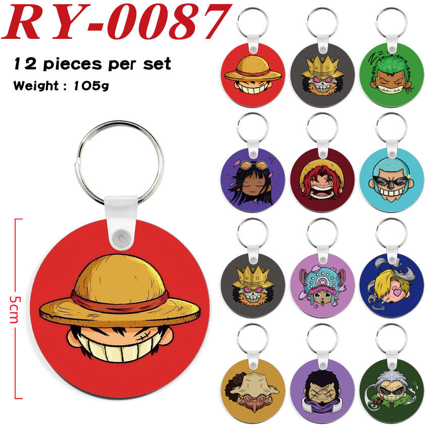 One Piece anime keychain 12 pcs a set