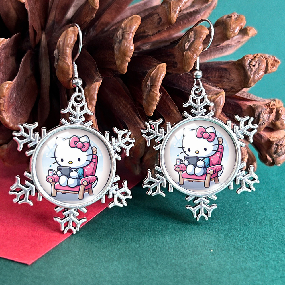 Hello kitty anime earrings
