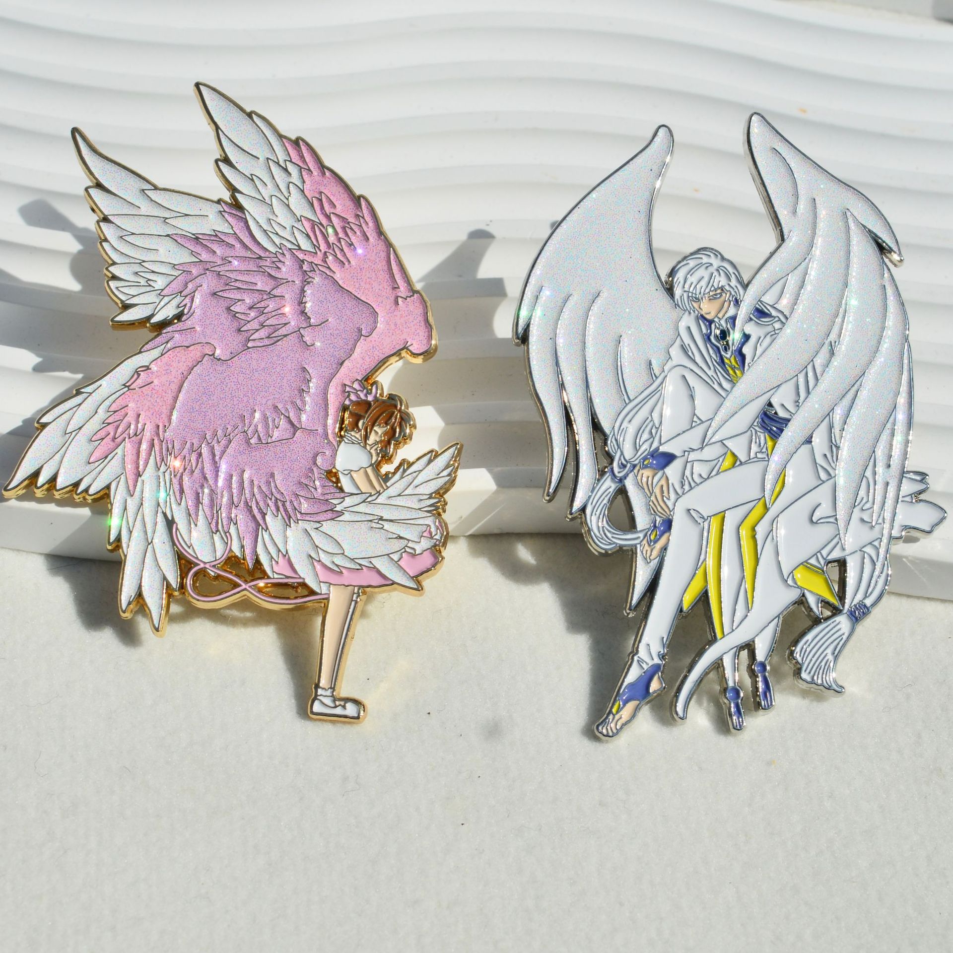 card captor sakura anime pin  90mm 6pcs a set