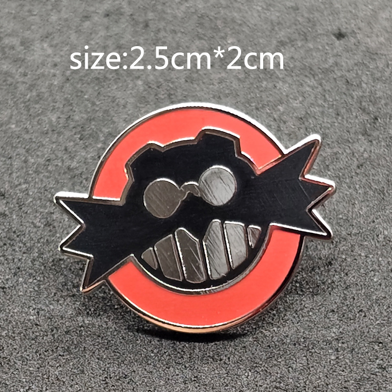Sonic anime pin 2 pcs a set
