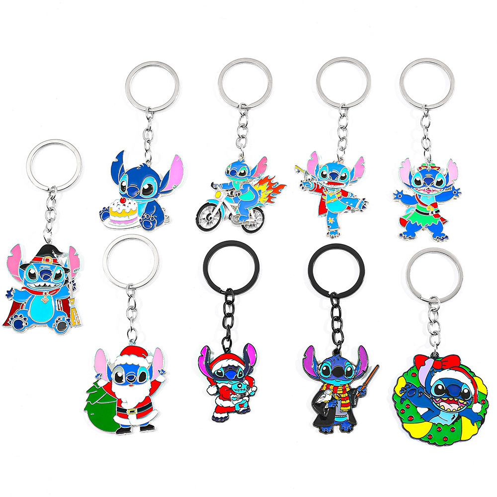 stitch anime keychain