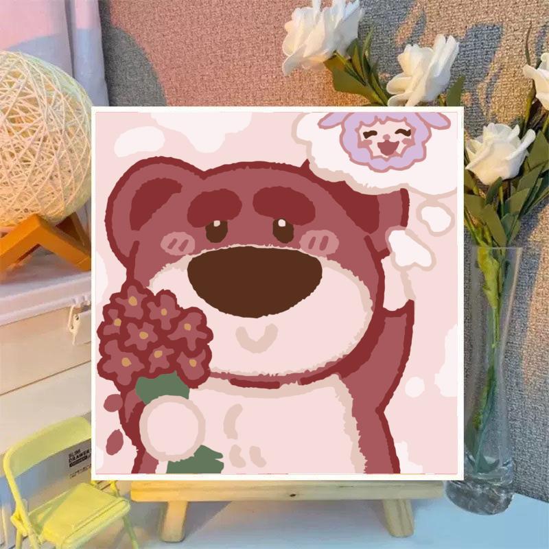 Toy Story anime DIY digital oil painting with frame(boxed)30*30cm
