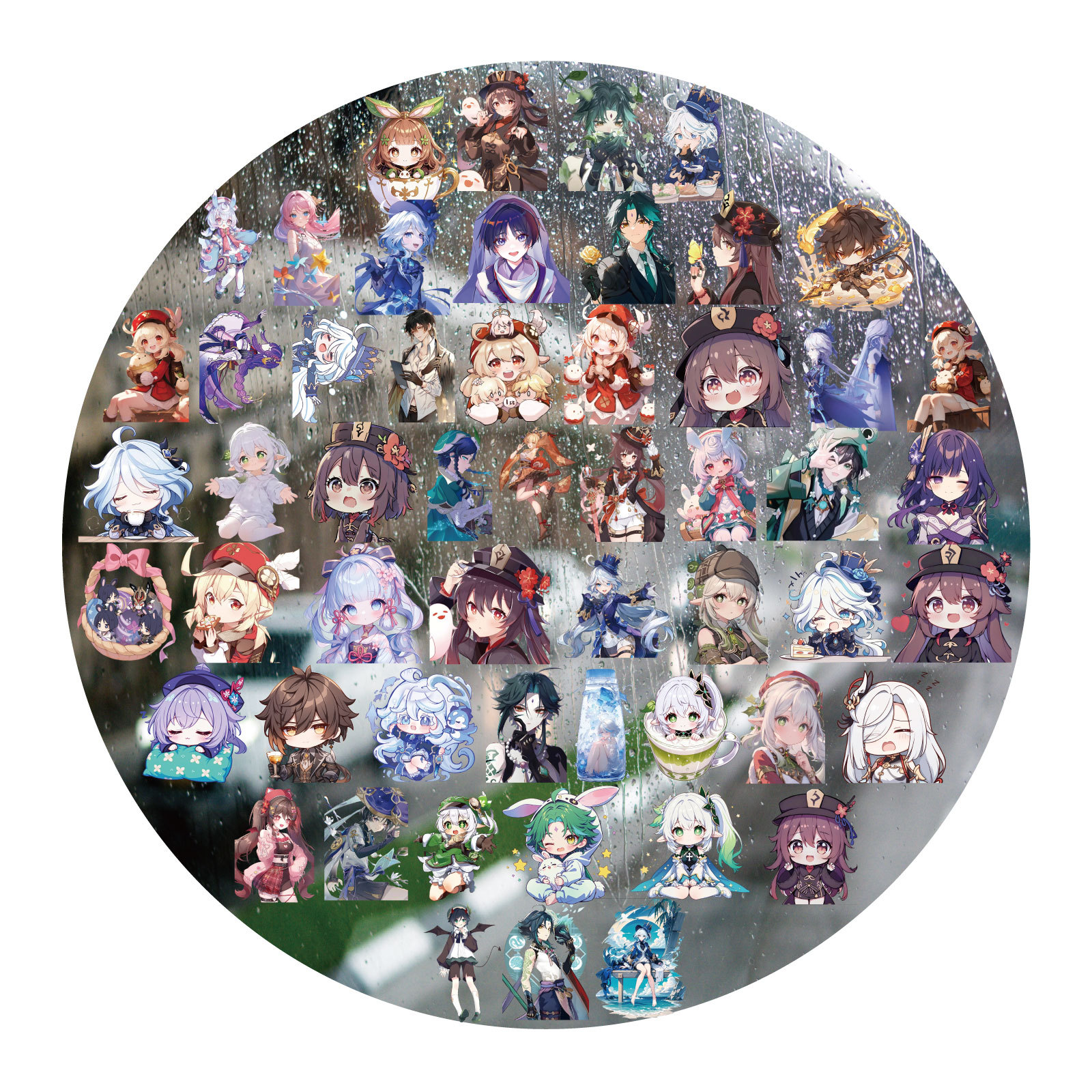Genshin Impact anime 3D sticker price for a set of 52pcs