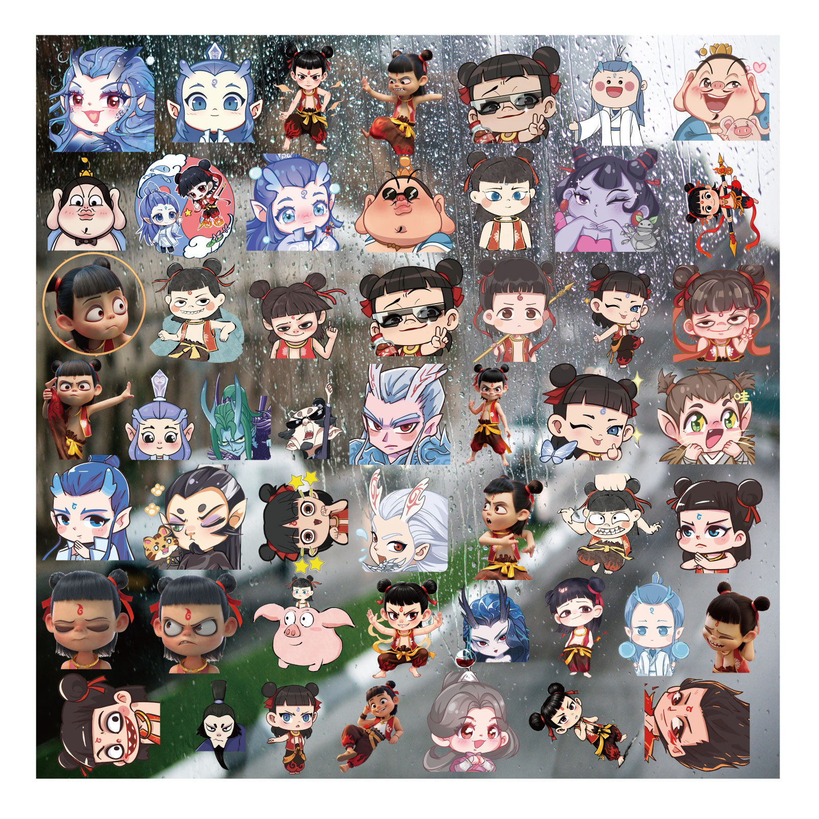 Ne Zha anime 3D sticker price for a set of 51pcs