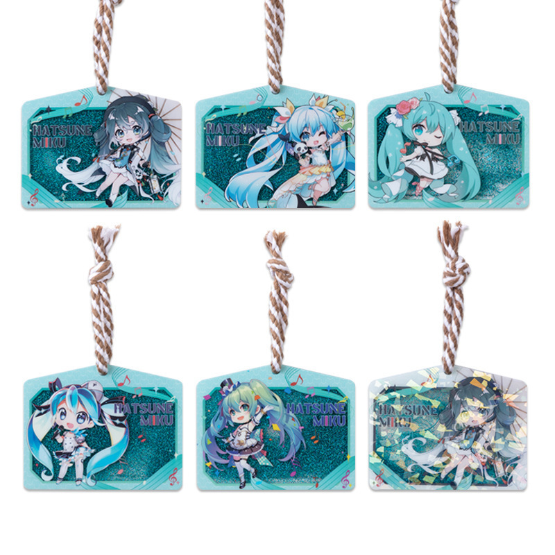 Hatsune Miku anime keychain 6 pcs a set