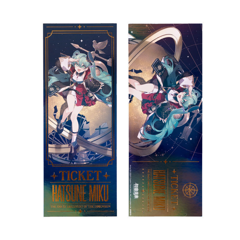 Hatsune Miku anime laser ticket 210x80mm