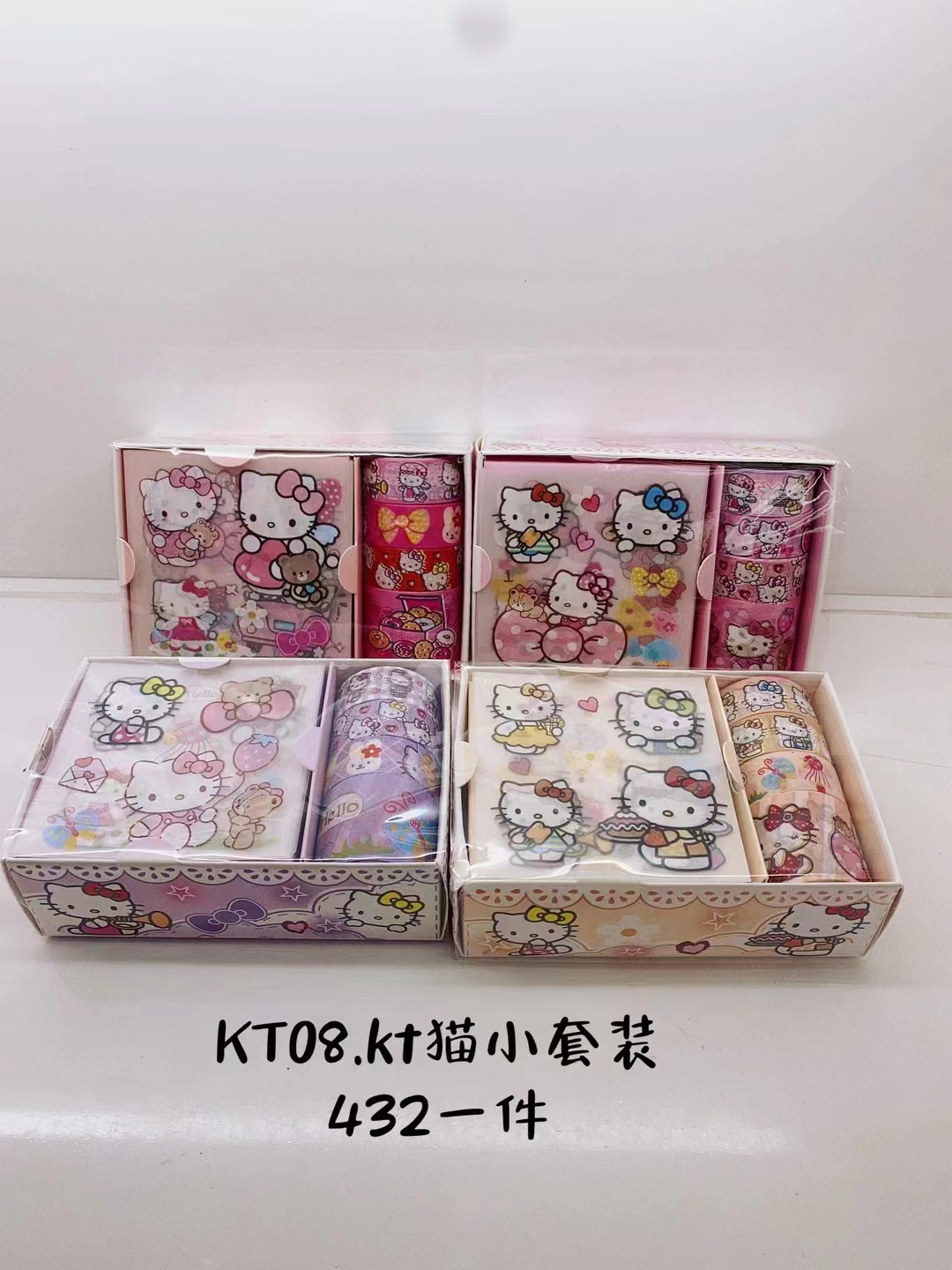 hello kitty anime sticker tape roll 12 pcs a set