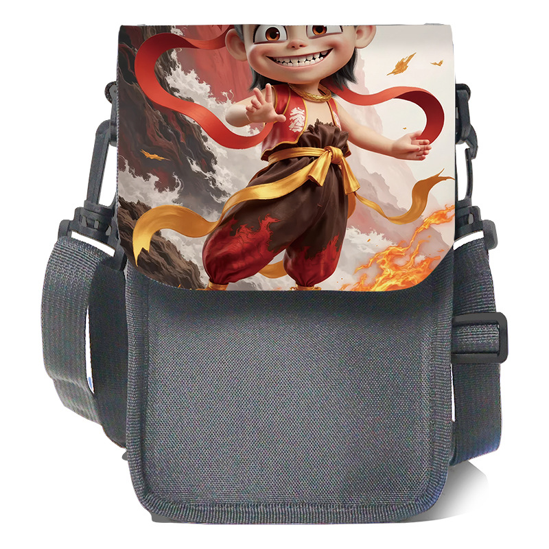 Ne zha anime messenger bag 19.5*12cm