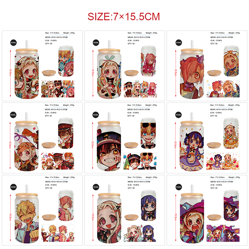 Toilet-bound hanako-kun anime glass cup 450ml