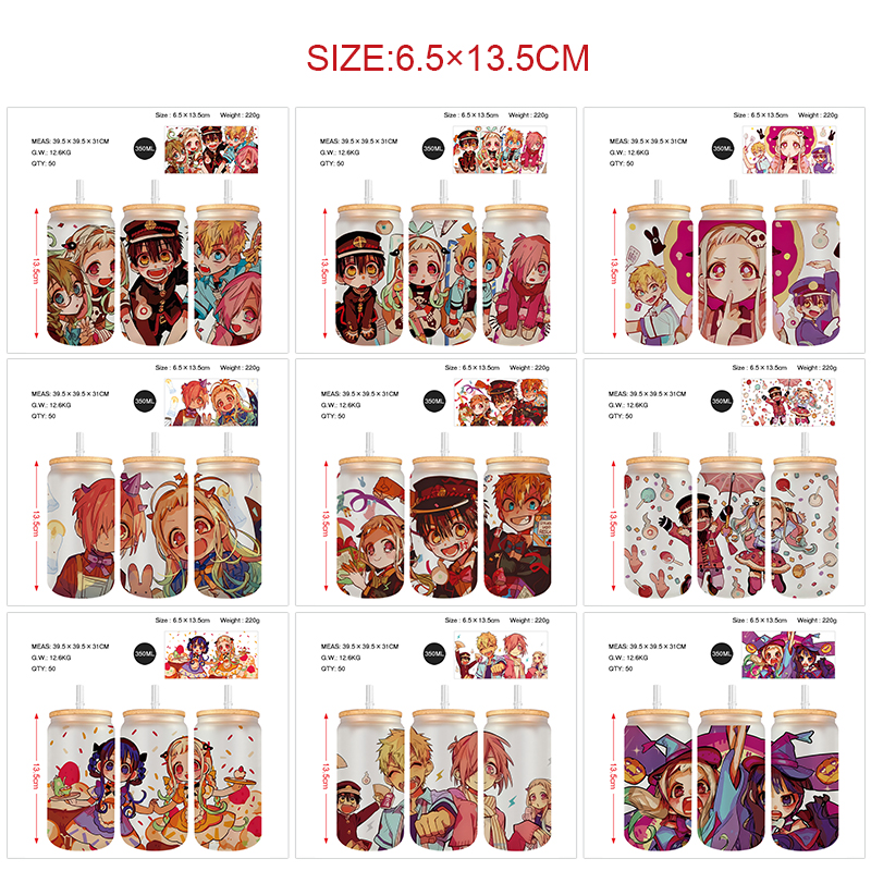 Toilet-bound hanako-kun anime glass cup 350ml