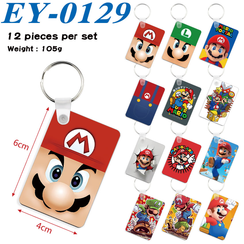 Super Mario anime keychain 12 pcs a set
