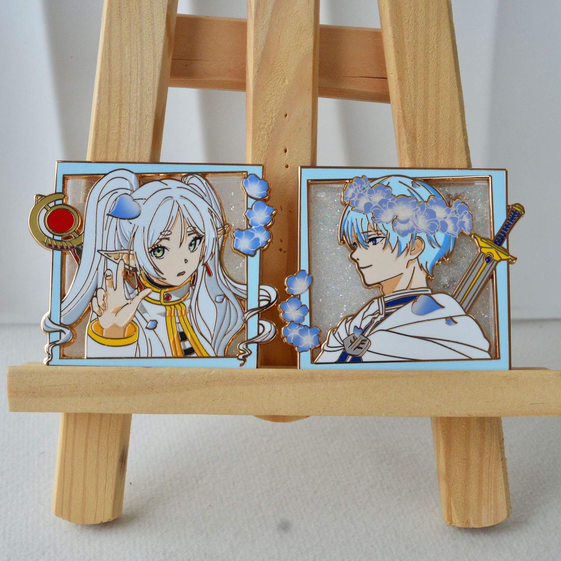 Sousou no Frieren anime pin (flowing sand version) 5pcs a set