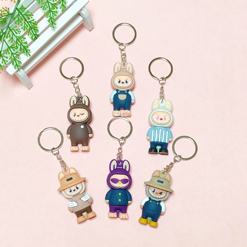 Labubu anime keychain