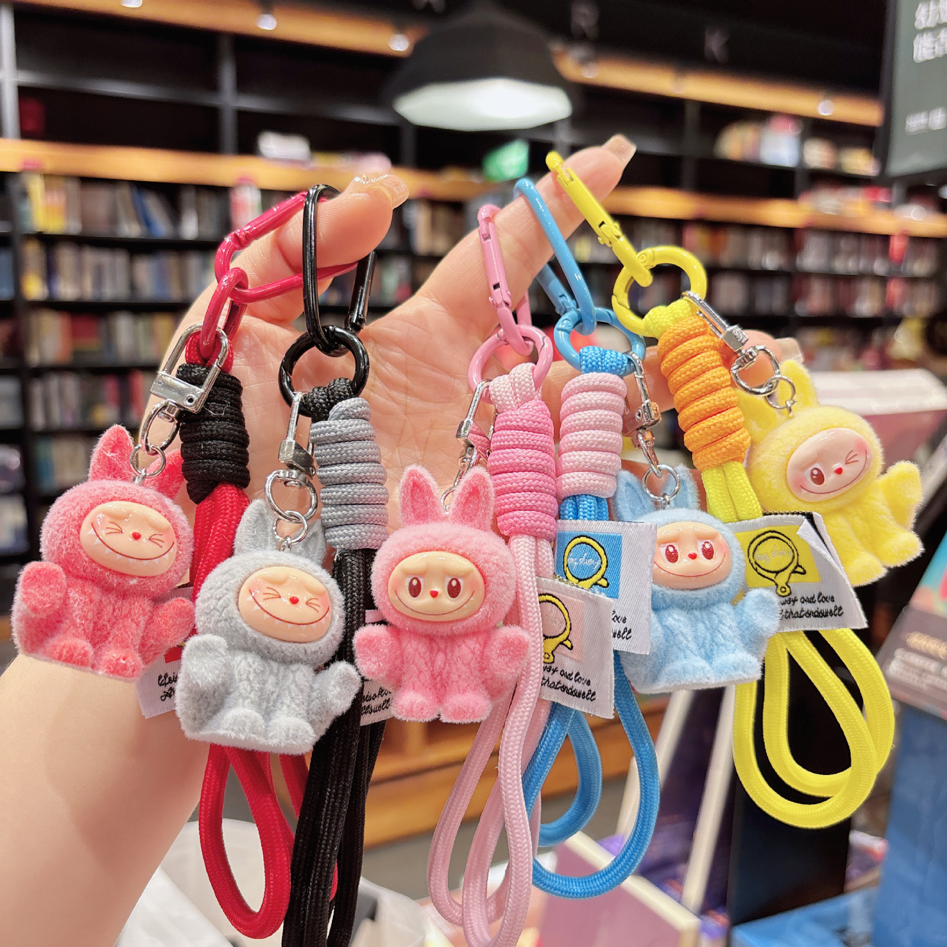 Labubu anime keychain