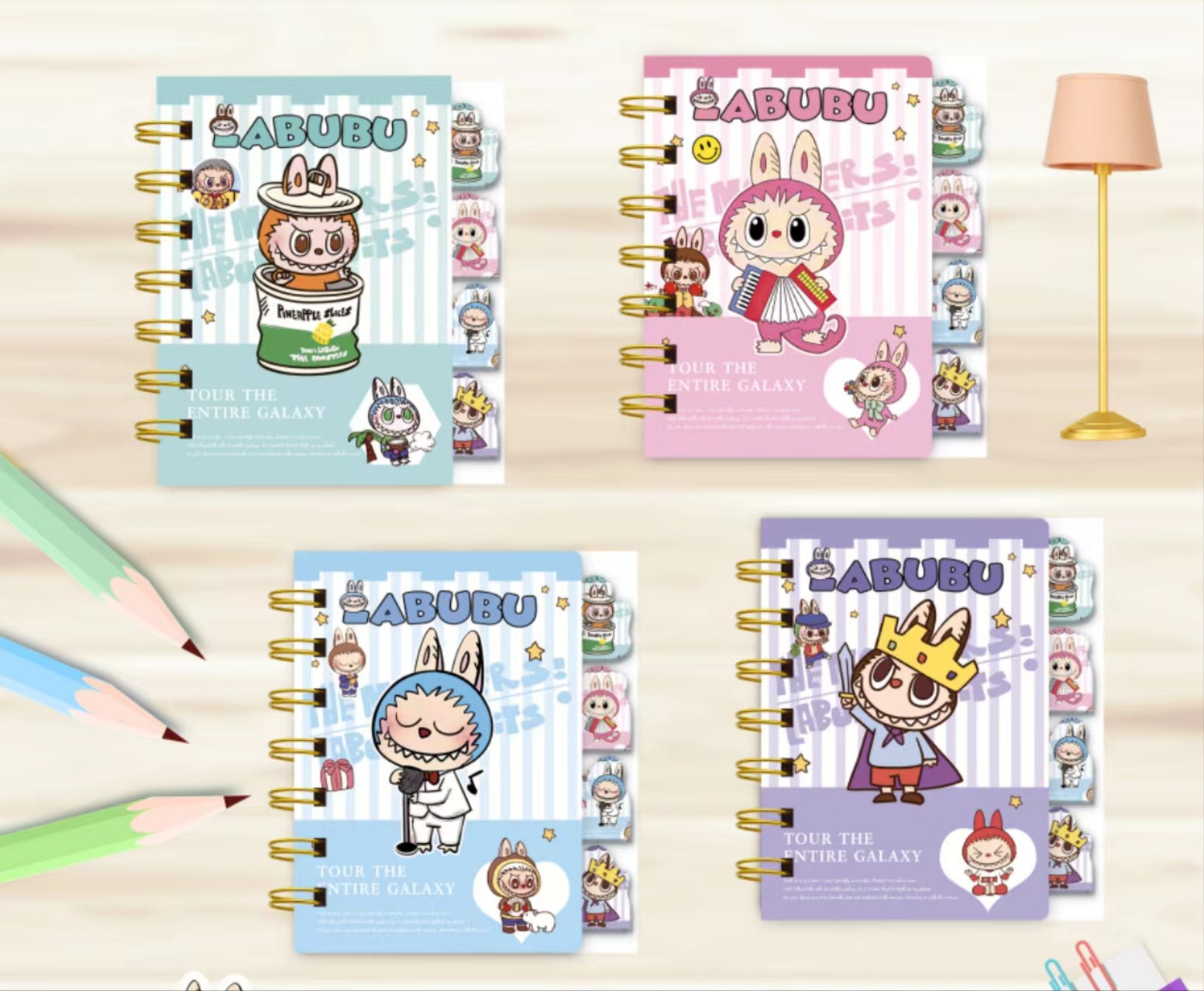Labubu anime notebook 24 pcs a set