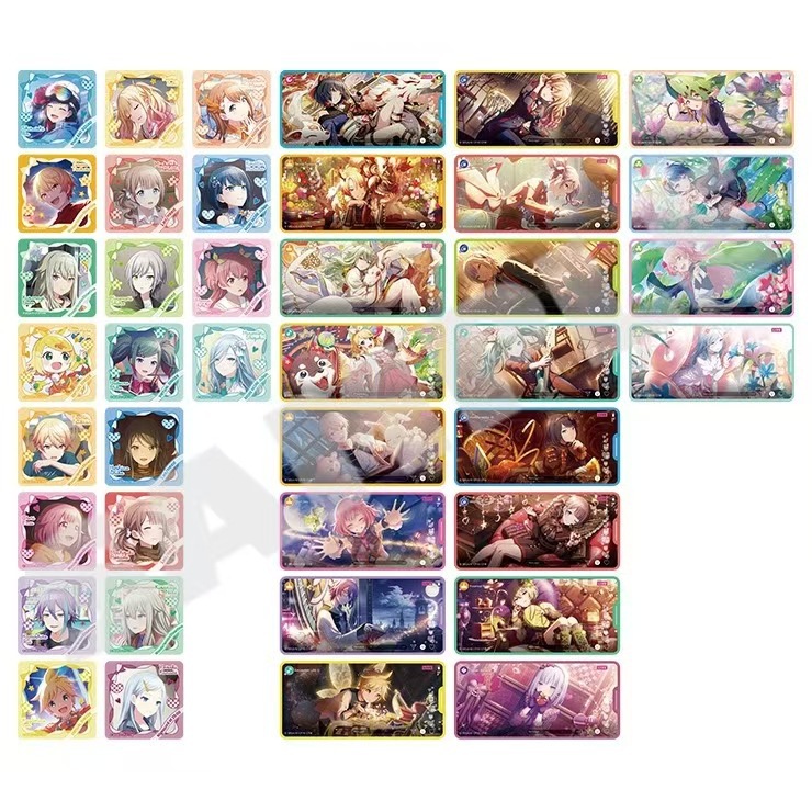 Hatsune Miku anime transparent stickers 10 pcs a set