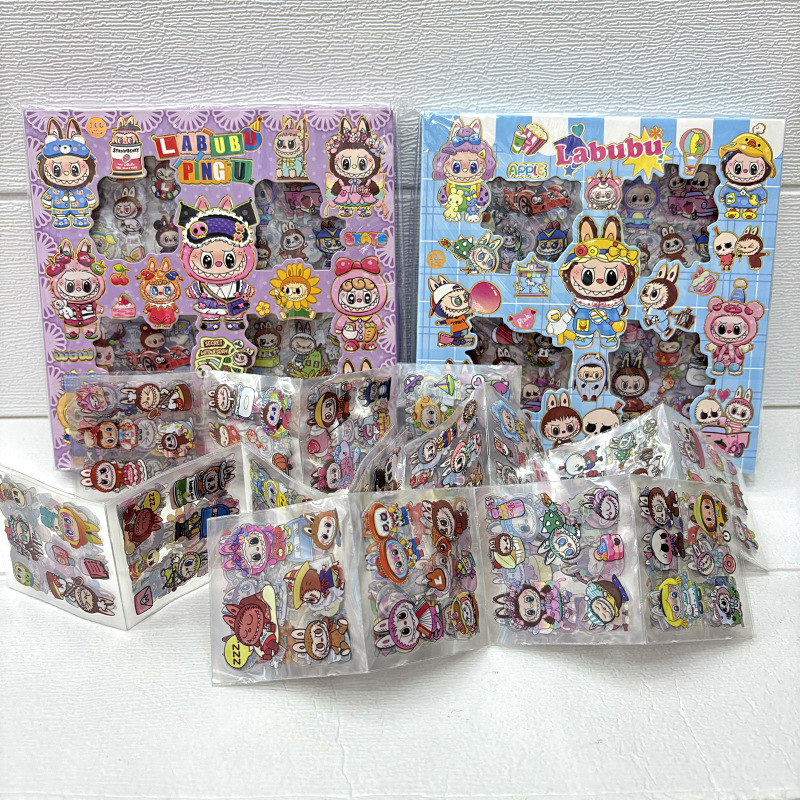 Labubu anime stickers 100pcs a set price for 2pcs