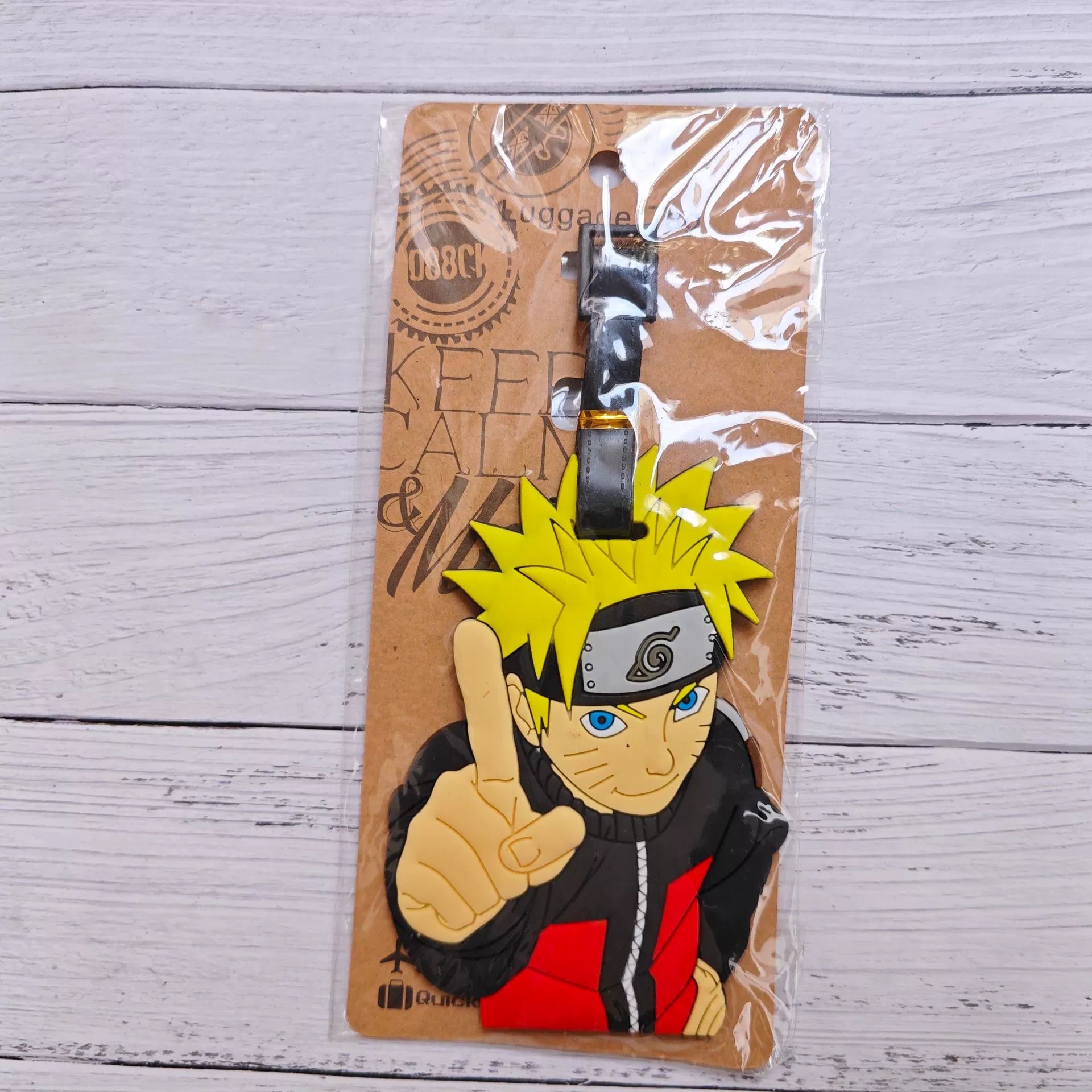 Naruto anime baggage tag