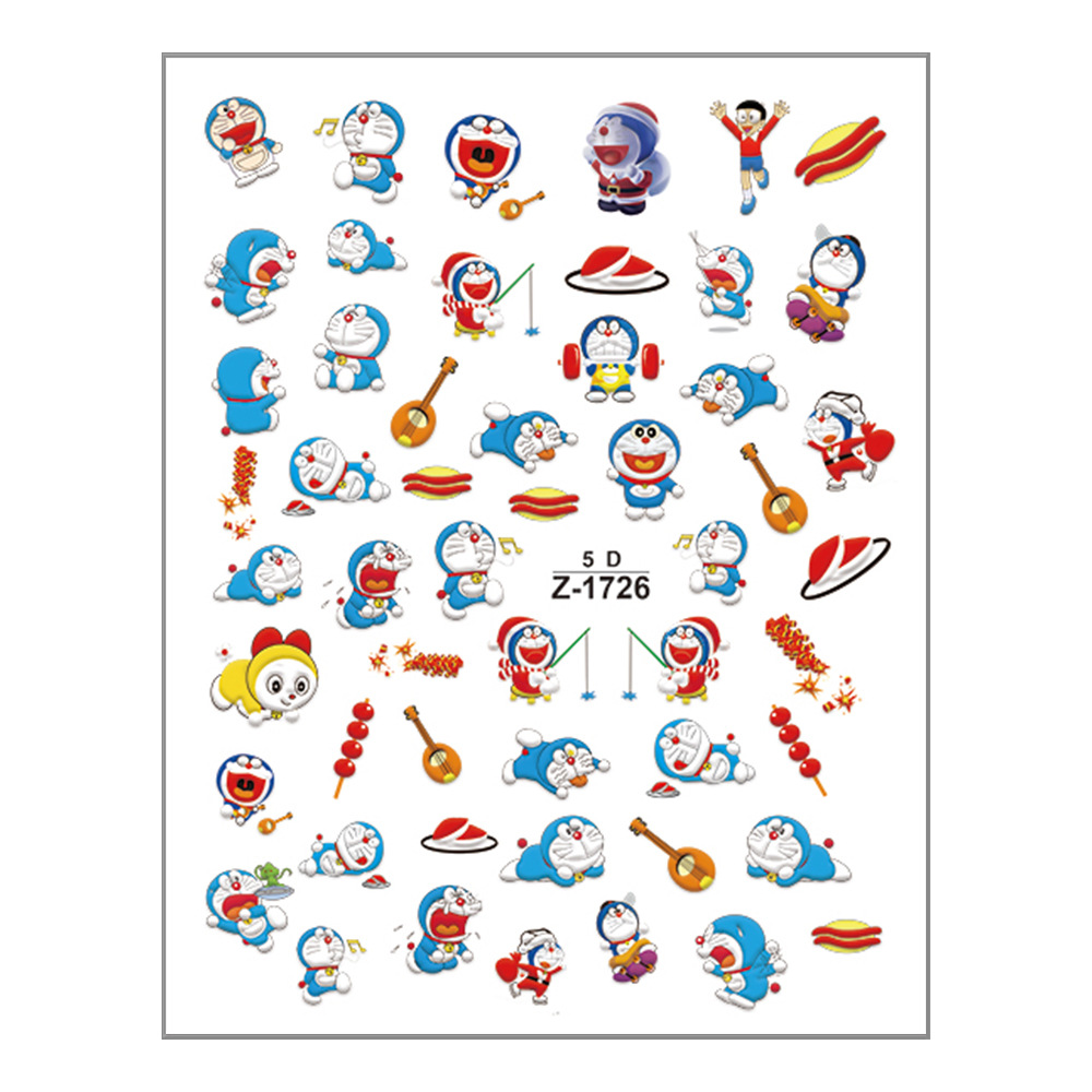 SpongeBob anime 5D relief nail sticker