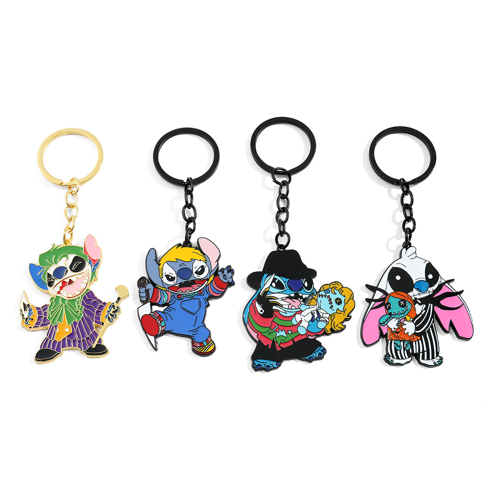 stitch anime keychain