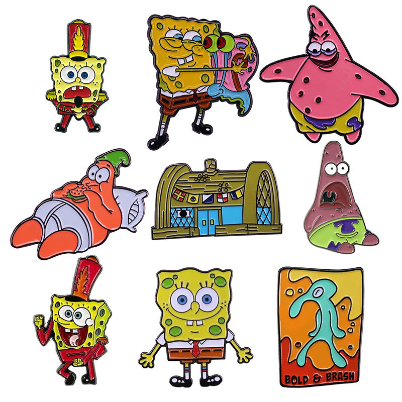 SpongeBob anime pin 2pcs a set