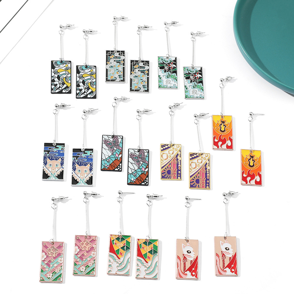 Demon slayer kimets anime earring