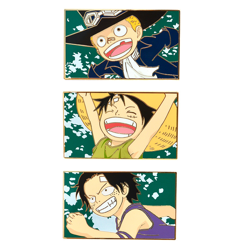 One Piece anime pin 3pcs a set