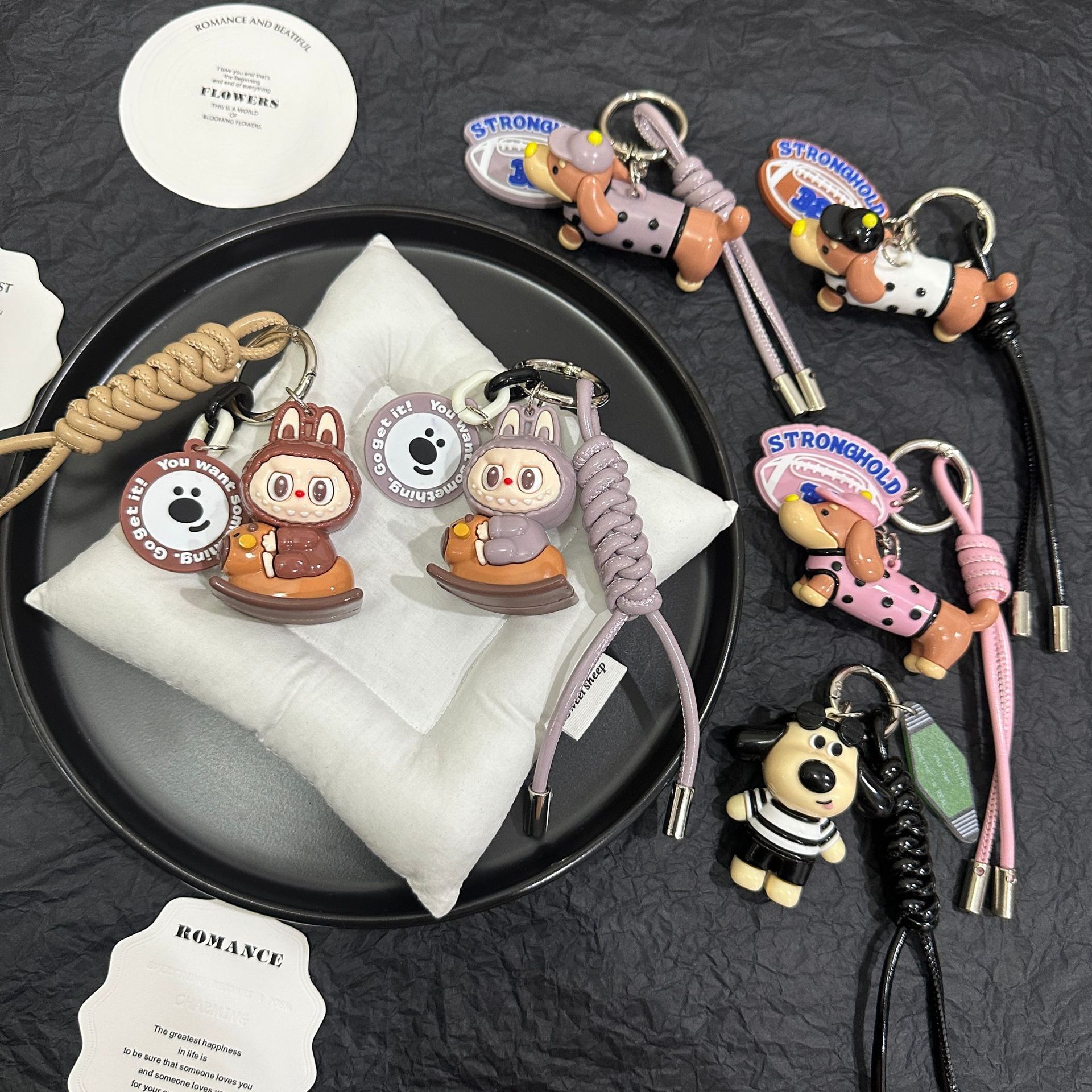 Labubu anime keychain