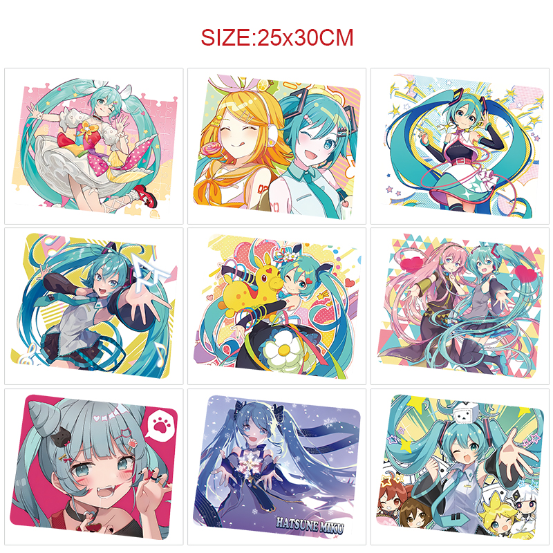 Hatsune Miku anime Mouse pad 25*30cm