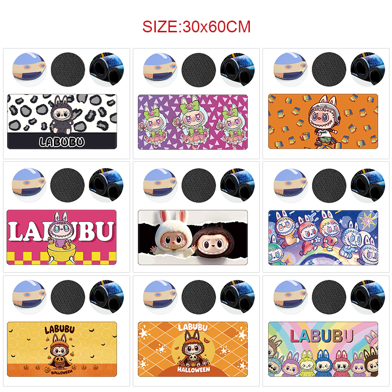 Labubu anime Mouse pad 60*30cm