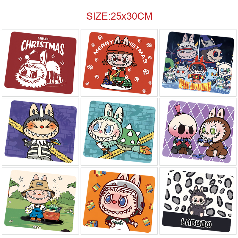 Labubu anime Mouse pad 25*30cm