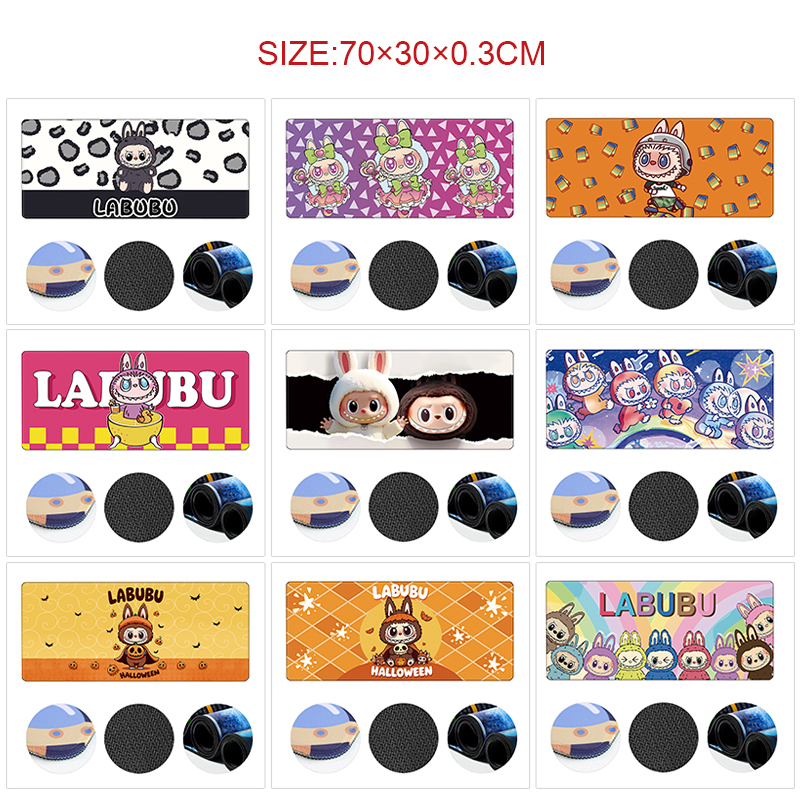Labubu anime Mouse pad 70*30cm