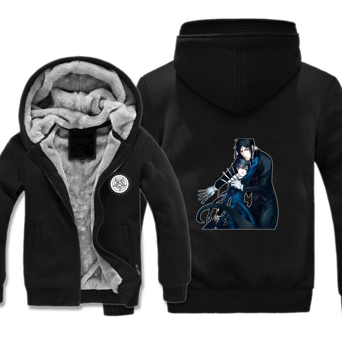 Kuroshitsuji anime thick hoodie