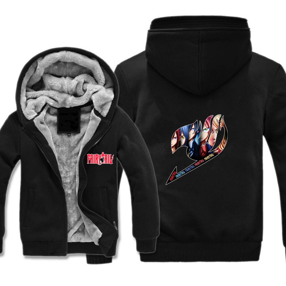 Fairy Tail anime thick hoodie