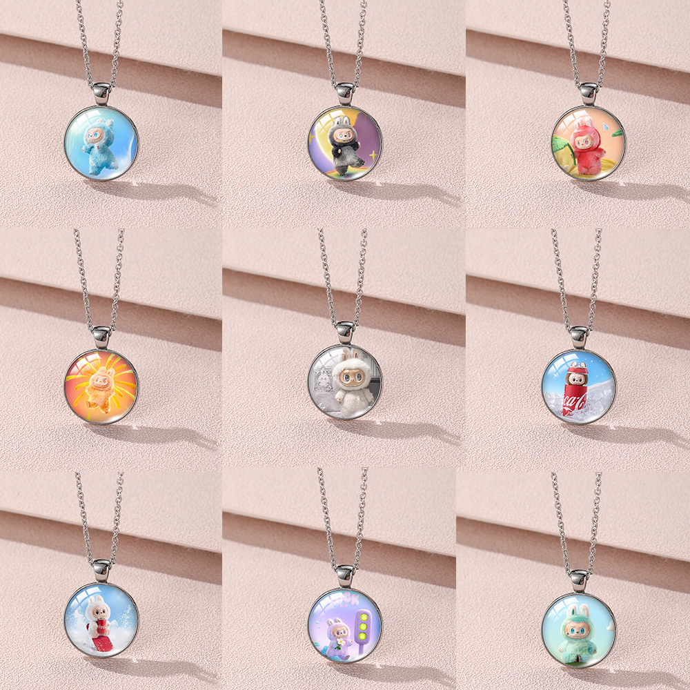 Labubu anime necklace