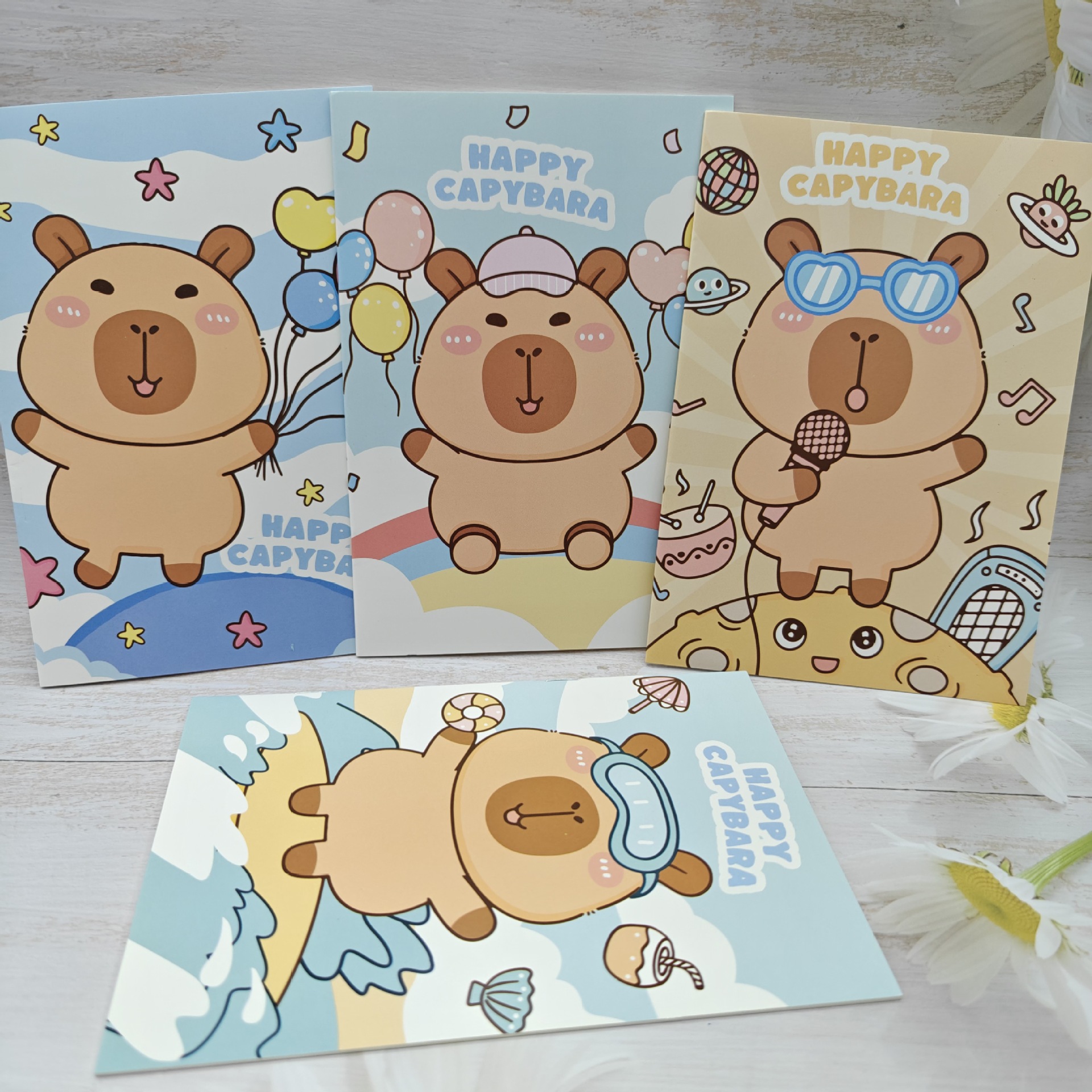 Capybara anime notebook 20 pcs a set