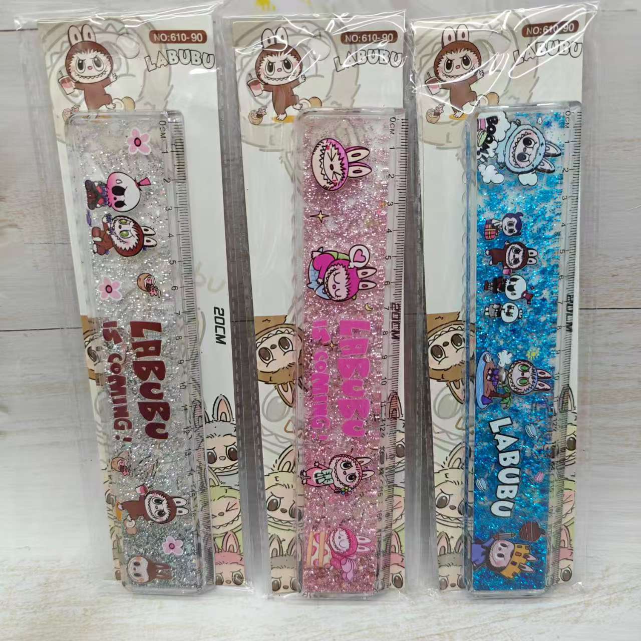 Labubu anime ruler 20cm 24pcs a set