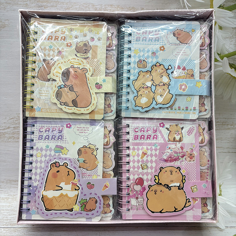 Capybara anime notebook 24pcs a set