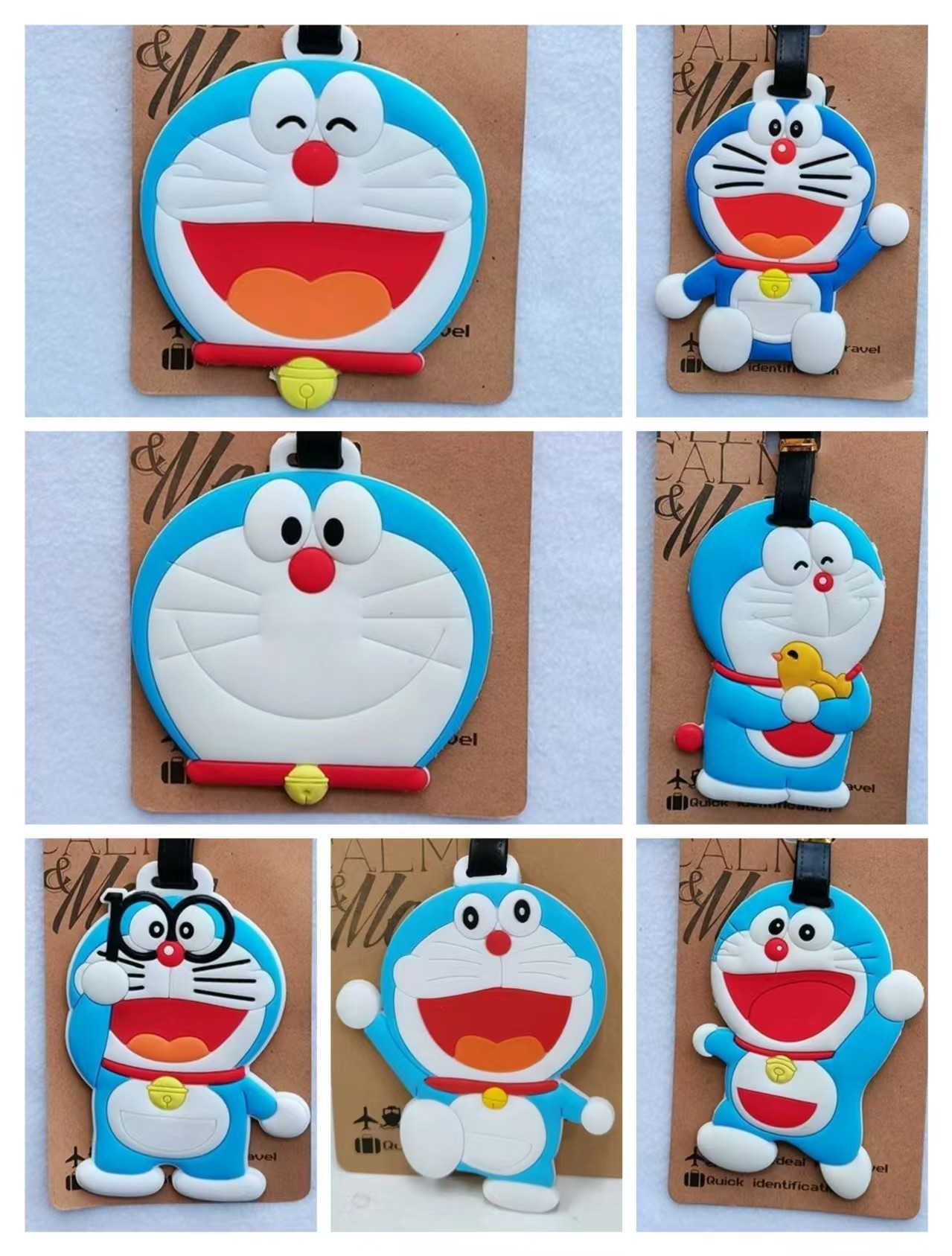 Doraemon anime baggage tag